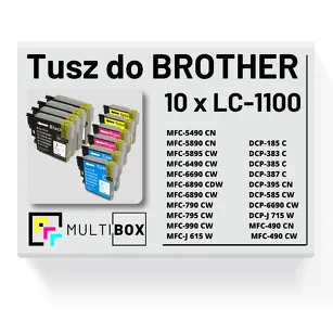 10-pak Tusz do BROTHER LC-1100 Multibox