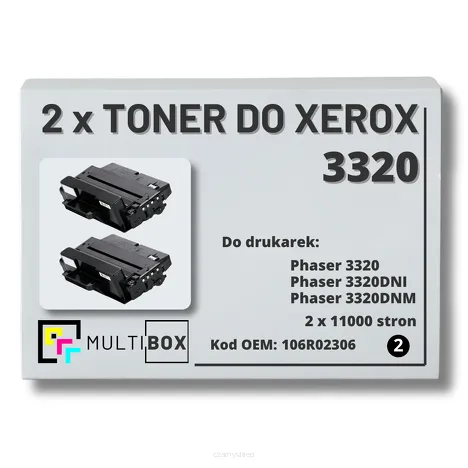 2-PAK Multibox Toner do XEROX 3320 106R02306 11K zamiennik