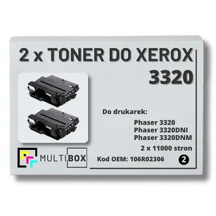 2-PAK Multibox Toner do XEROX 3320 106R02306 11K zamiennik