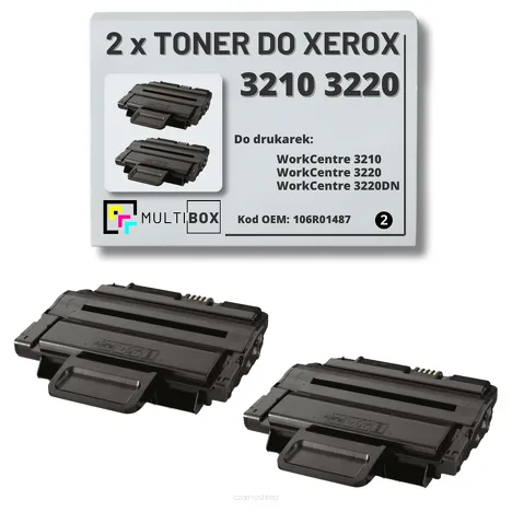 2-pak Toner do XEROX 3210 3220 106R01487 4.1K Multibox zamiennik