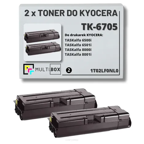 2-PAK Multibox Toner do KYOCERA TK6705 1T02LF0NL0 TASKALFA 6500i 6501i 8000i 8001i 2x70.0K zamiennik