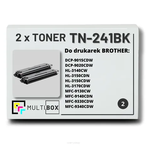2-PAK Multibox Toner do BROTHER TN241BK Black zamiennik
