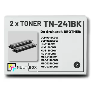 Toner do BROTHER TN241BK 2-pak Black Multibox zamiennik