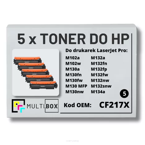Toner do HP CF217H 17H M102 M130 5-pak zamiennik Multibox