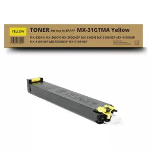 Toner do Sharp MX31GTYA MX2600 MX3100N MX2301 Yellow zamiennik