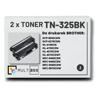 Toner do BROTHER TN325BK 2-pak Black Multibox zamiennik