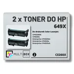 2-PAK Multibox Toner do HP 649X BLACK CE260X zamiennik - 2