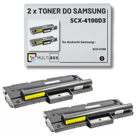 2-pak Toner do SAMSUNG SCX4100 SCX-4100D3 3K Multibox Zamiennik