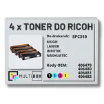 4-PAK Multibox toner do RICOH SPC310 406479 406480 406481 406482 zamiennik - 2