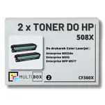 2-PAK Multibox Toner do HP 508X BLACK CF360X zamiennik - 2