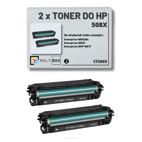 2-PAK Multibox Toner do HP 508X BLACK CF360X zamiennik