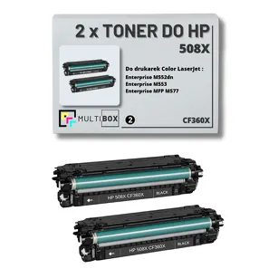 Toner do HP 508X 2-pak BLACK CF360X zamiennik Multibox