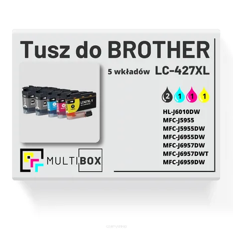 Tusz do BROTHER LC-427XL 5-pak cyan / magenta / yellow / black zamiennik Multibox