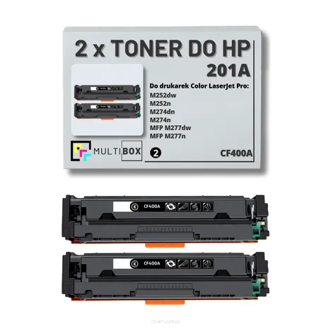 2-PAK Multibox Toner do HP 201A BLACK CF400A zamiennik