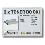 2-PAK Multibox Toner do OKI C823 C833 C843 46471101 yellow zamiennik - 2