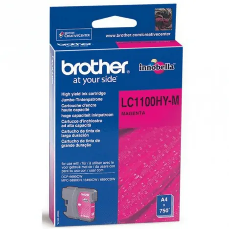 BROTHER tusz LC1100HYM oryginalny magenta 750 stron