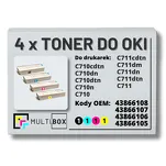 4-PAK Multibox Toner do OKI C710 C711 black/cyan/magenta/yellow zamiennik - 2