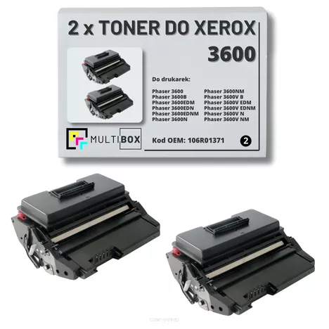 2-pak Toner do XEROX 3600 106R01371 14K Multibox zamiennik