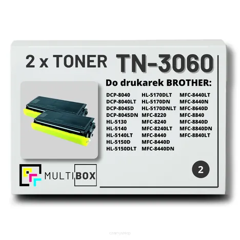 2-PAK Multibox Toner do BROTHER TN3060 zamiennik