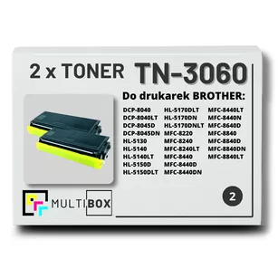 Toner do BROTHER TN3060 2-pak Multibox zamiennik