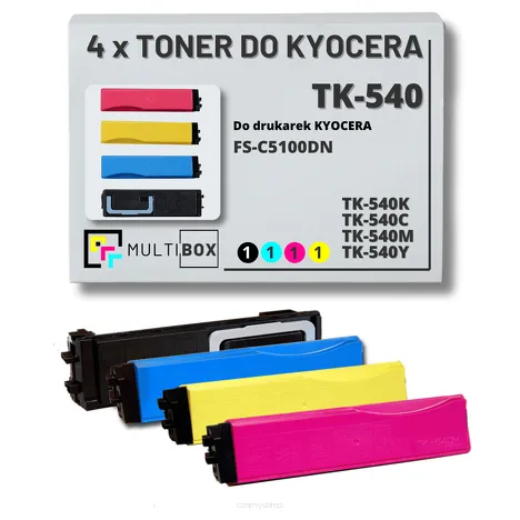 4-pak Toner do KYOCERA TK540 FSC5100 5.0K/3x4,0K CMYK Multibox zamiennik