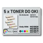 5-PAK Multibox Toner do OKI ES7411 black/cyan/magenta/yellow zamiennik - 2