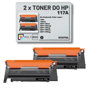 2-PAK Multibox Toner do HP 117A BLACK W2070A zamiennik Z CHIPEM