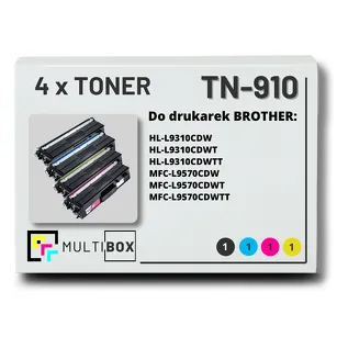 Toner do BROTHER TN-910 4-pak CMYK Multibox zamiennik