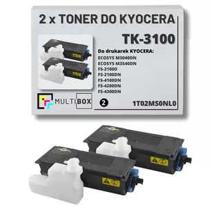 2-pak Toner do KYOCERA TK3100 1T02MS0NL0 FS2100 ECOSYS M3040 M3540 2x12.5K Multibox zamiennik