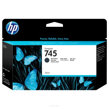 HP 745 tusz F9J99A oryginalny matte black