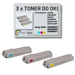 3-PAK Multibox Toner do OKI ES5432 ES5463 cyan/magenta/yellow zamiennik - 3