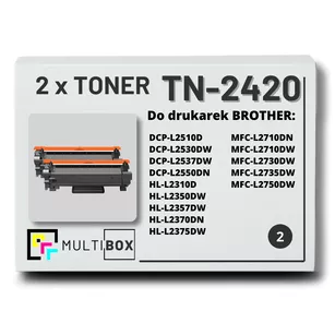 Toner do BROTHER TN2420 2-pak Multibox zamiennik