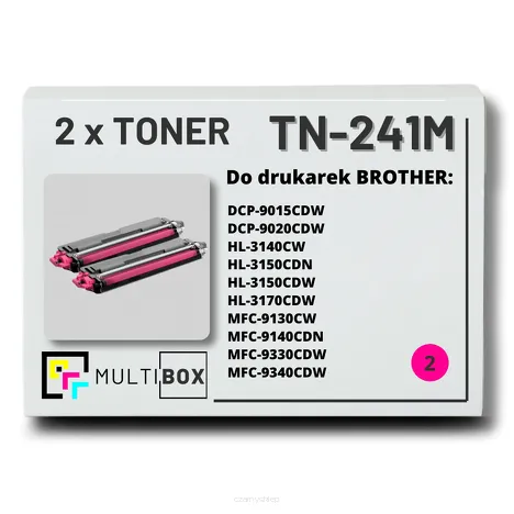 2-PAK Multibox Toner do BROTHER TN241M Magenta zamiennik