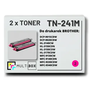 2-PAK Multibox Toner do BROTHER TN241M Magenta zamiennik