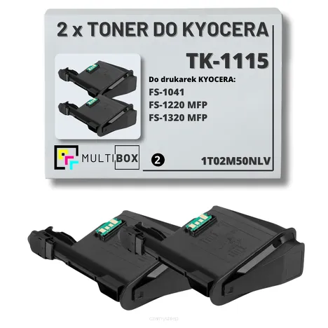 2-PAK Multibox Toner do KYOCERA TK1115 1T02M50NLV FS1041 FS1220 FS1320 2x1.6K zamiennik