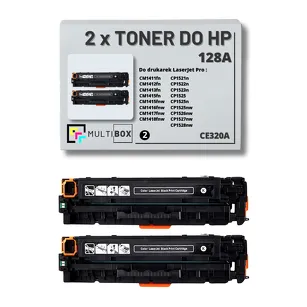 2-PAK Multibox Toner do HP 128A BLACK CE320A zamiennik