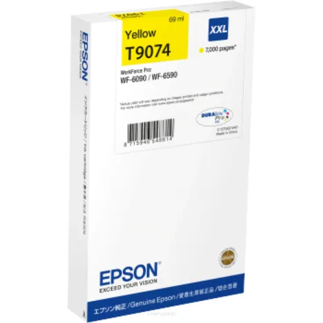 Epson tusz T9074 XXL C13T907440 oryginalny yellow