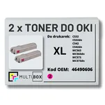 2-PAK Multibox Toner do OKI C532 MC563 46490606 XL magenta zamiennik - 2