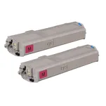 2-PAK Multibox Toner do OKI C532 MC563 46490606 XL magenta zamiennik - 3