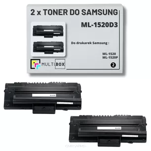 2-pak Toner do SAMSUNG ML1520 ML-1520D3 3K Multibox Zamiennik