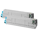 2-PAK Multibox Toner do OKI C834 C844 46861305 XL yellow zamiennik - 3