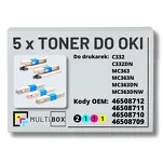 5-PAK Multibox Toner do OKI C332 MC363 XL black/cyan/magenta/yellow zamiennik - 2