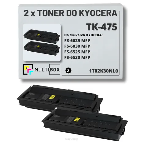 2-PAK Multibox Toner do KYOCERA TK475 1T02K30NL0 FS6025 FS6030 FS6525 FS6530 MFP 2x15.0K zamiennik