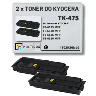 2-pak Toner do KYOCERA TK475 1T02K30NL0 FS6025 FS6030 FS6525 FS6530 MFP 2x15.0K Multibox zamiennik