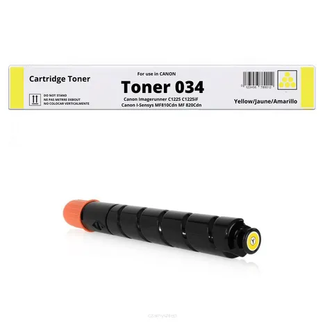 Toner do Canon 034 9451B001 iRC1225 iRC1225iF ISensys MF810Cdn MF820Cdn Yellow zamiennik