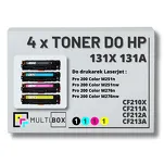 4-PAK Multibox Toner do HP 131X 131A CMYK CF210X CF211A CF212A CF213A zamiennik - 2