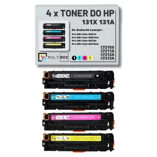 4-PAK Multibox Toner do HP 131X 131A CMYK CF210X CF211A CF212A CF213A zamiennik