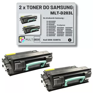 2-pak Toner do SAMSUNG M3820 M4020 MLT-D203L SU897A 5K Multibox Zamiennik