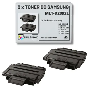 2-PAK Multibox Toner do SAMSUNG ML2855 SCX4824 MLTD2092L SV003A 5K Zamiennik