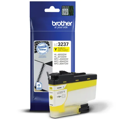 BROTHER tusz LC3237Y oryginalny yellow 1500 stron